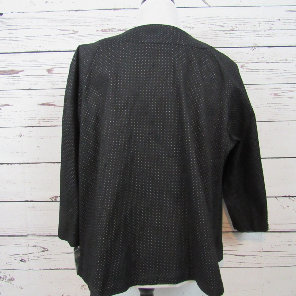 NWT Style & Co Woman black white dotted jacket - Picture 4 of 5